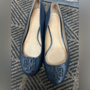 Navy Tory Burch flats